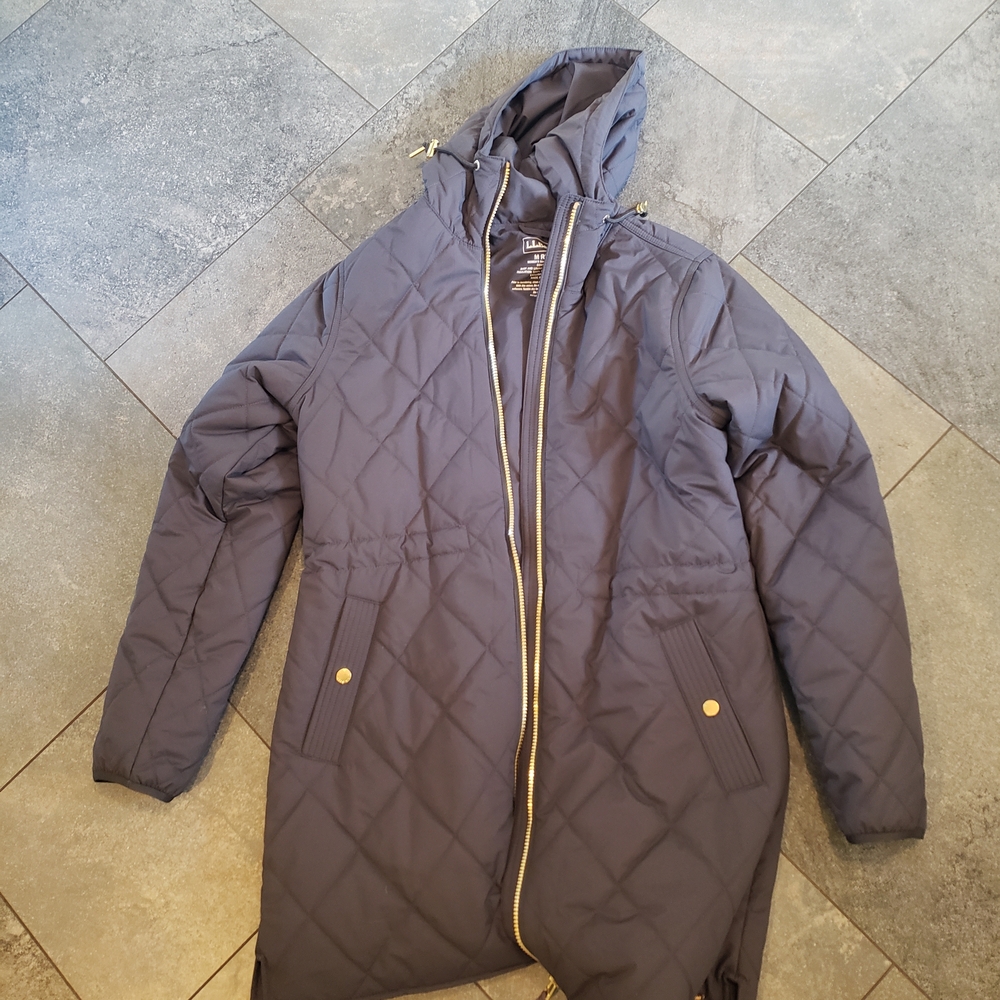 L.L. Bean Women's Quilted Puffer Jacket - Dark Gray
